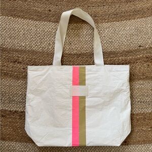 ✨ALOHA Collection Day Tripper Tote with Pink and Tan Stripes